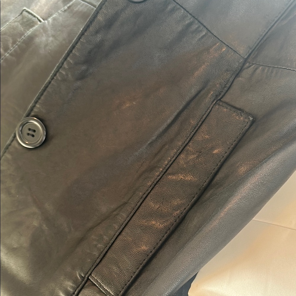 Elegant Black Leather Jacket for Women Genuine leather - Picture 8 of 13